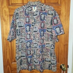 Vtg '90s Kahala AOP Pineapple Hawaiian shirt | Size XL